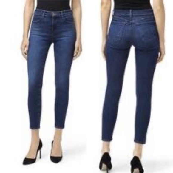 J Brand ALANA dark indigo bluebell wash High Rise Skinny Jeans Size 29 - Picture 3 of 12